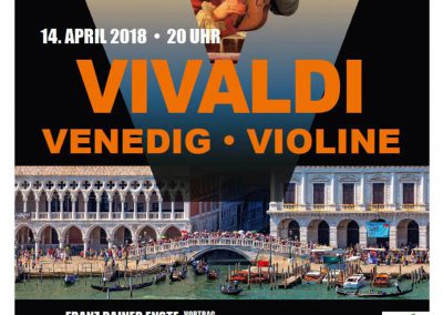 Vivaldi - Venedig - Violine Plakat